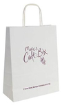 wihte kraft paper bags with twisted handles