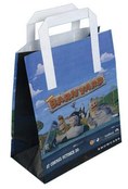 white kraft paper bags with full color printing