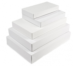 white kraft apparel boxes