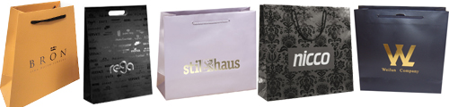 laminated paper bags with hot stamping logo