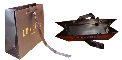 luxury paper bags with interior printing