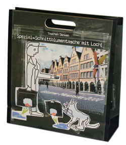  Printed Laminated Euro Tote Paper Bags With Die Cut Handle