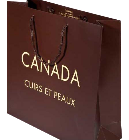 luxury paper bags with hot stamping and embossing