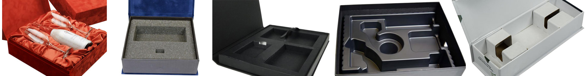 custom insert of foldable boxes