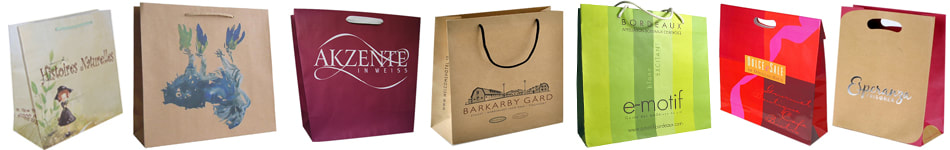 luxury kraft paper bags with custom printing