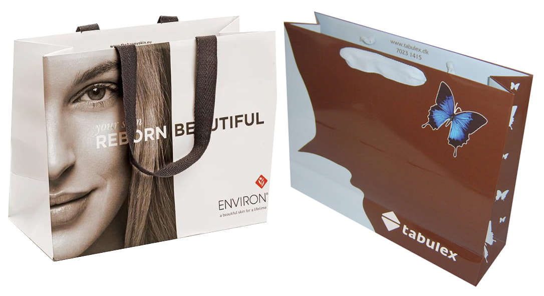 luxury paper bags with full color custom printing