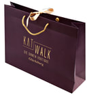 euro tote paper bags with hot stamping logo