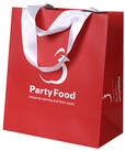 Luxury Paper Bags With Ribbon Handle And Printed Logo