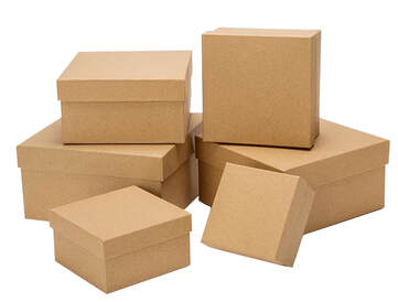 recycled kraft gift boxes