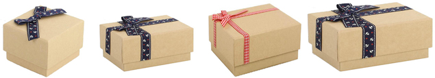 natural kraft gift boxes