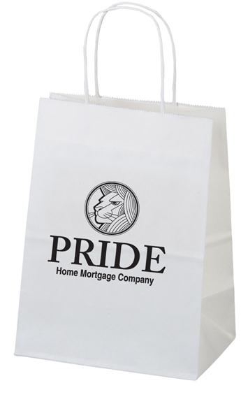 kraft handle bags with logo